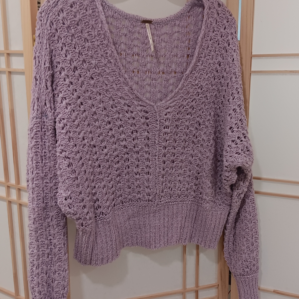 Lavender Knit Women's Sweater
